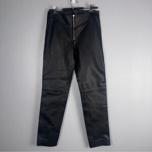 Highway One 100% Leather Black Lined Pants Womens 6